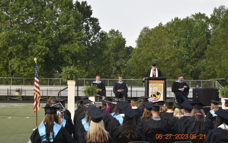 Nathan Plemmons gives the Invocation.