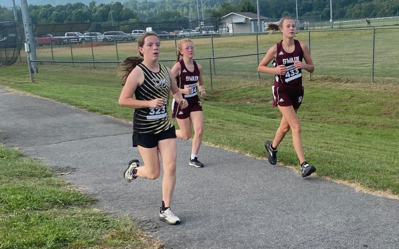 Annie Godfrey, seventh grader, finished 17th place overall at meet.