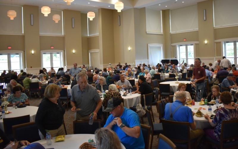 Bill Belian/Contributing Photographer  Blue Ridge Mountain Electric Membership Corp. provided lunch for the members after the annual meeting Saturday.
