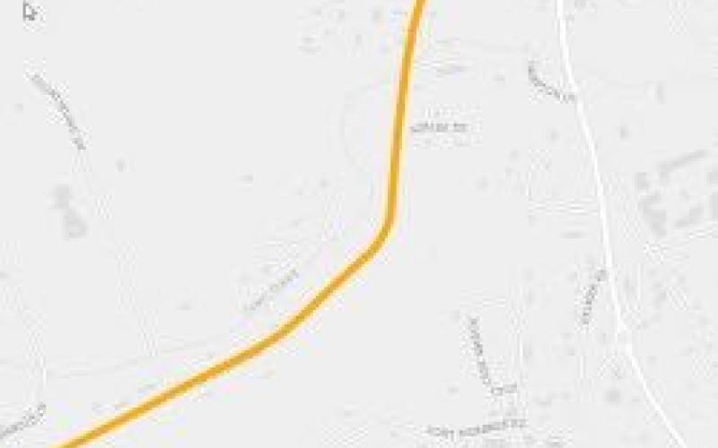 Map provided by NCDOT Division Project Development Engineer Wes Jamison. This project goes from US 64 to Main Street in Hayesville with one roundabout to replace the intersection of US 64 Business, May Street and Hiawassee Street.