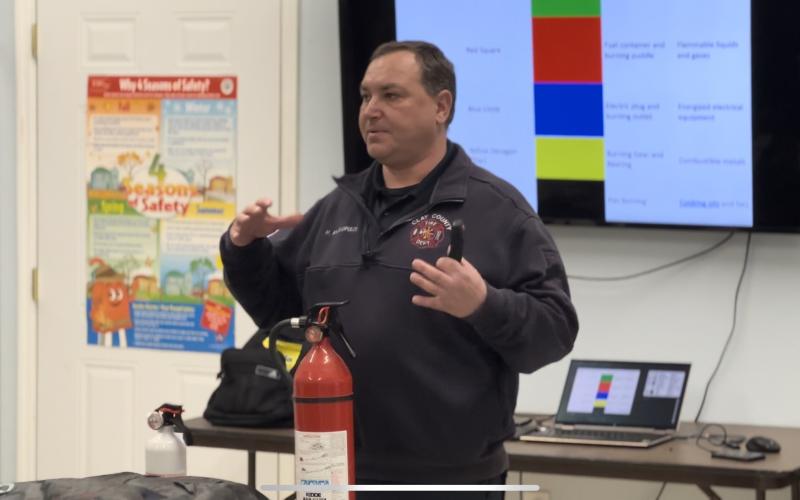 Battalion Chief Henry Angolopolus is among the instructors demonstrating life-saving skills during a recent community training.