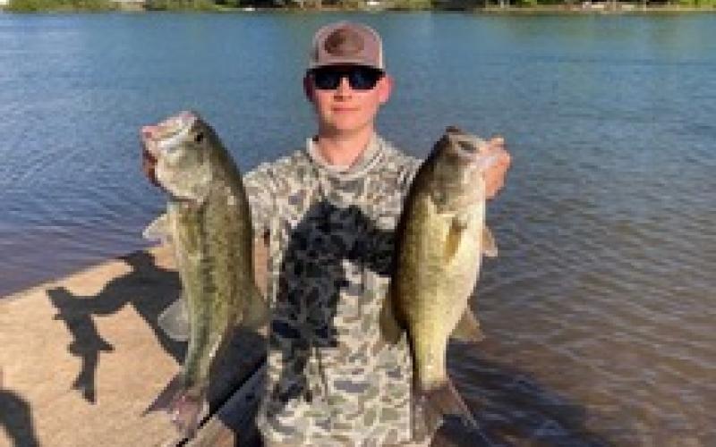 Luke Barrett took first and the big fish with a 3.86 pound spotted bass.