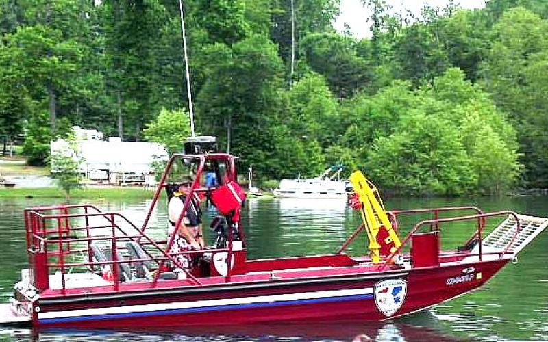 Chief Brian Anderson and Firefighter Seth Merritt took the department’s rescue boat to the stranded woman’s general area and deployed a raft which successfully retrieved the stranded women.
