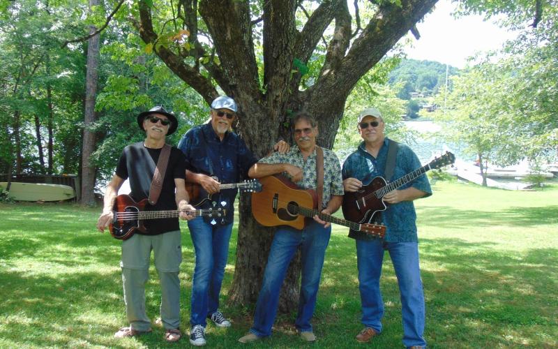 Gnarly Fingers band members are, from left, Brian Kruger, Tom Edwards, Pat List and Keith Layton. They will be performing at 7 p.m. Friday, Aug. 16 on the square.