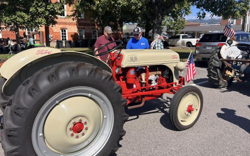 An array of tractors can be viewed after the parade, from restored antiques to modern farm equipment.