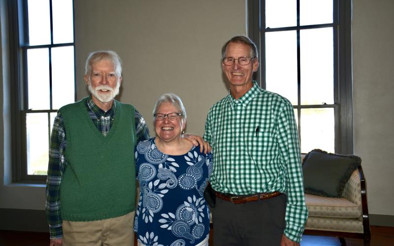 Photo by Sally Brock From left, Dr. Brian Mitchell, Dr. Teresa Heavner and Dr. Dan Stroup all provided decades of medical care to the community through their service at Chatuge Family Practice.