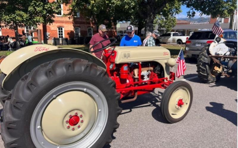 An array of tractors can be viewed after the parade, from restored antiques to modern farm equipment.