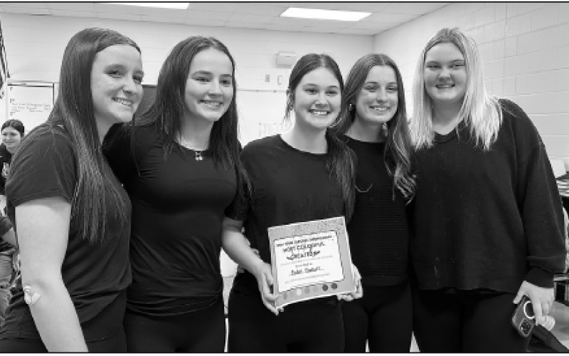 Latresa Phillips • The Graham Star  Baller Bakers are, from left, Jasmine Brooks, Blaire Hedden, Paylen Denton, Savannah Burch and Ava Moore.