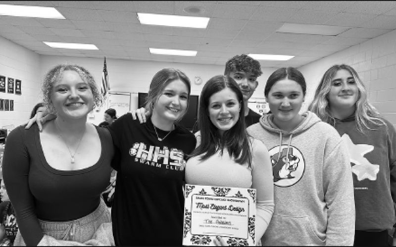 Latresa Phillips • The Graham Star  The Gobblers are, from left, Olivia Grizzle, Lilly Chastain, Angeline Simmons, Dalton Hunt, Danielle Anderson and Kyla Bauer.