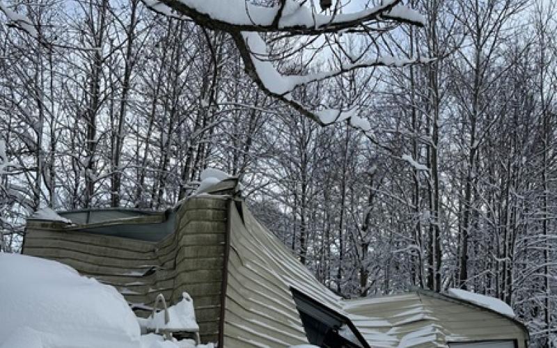 Snow and ice can play havoc on outside buildings.