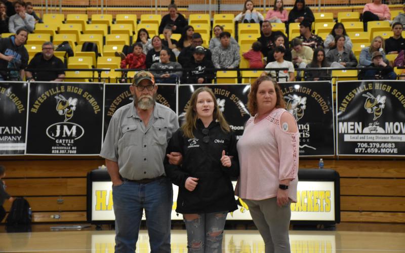 Ronald, Olivia Ware and Juanita Harris