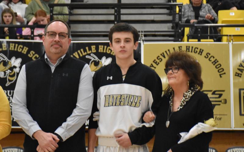 Israel and Riley Rogers and his grandmother Mary Hedden