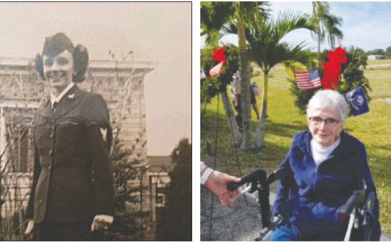 Above, Anna Wojtalik on duty. She died at the age of 102. Wojtalik received Congressional Recognition for her military service in WWII by Congressman Edwards’ office on March 19.
