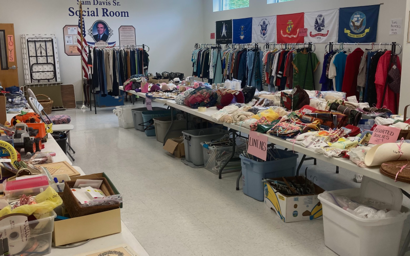 Profits from the yard sale will be used for our numerous projects that help veterans.