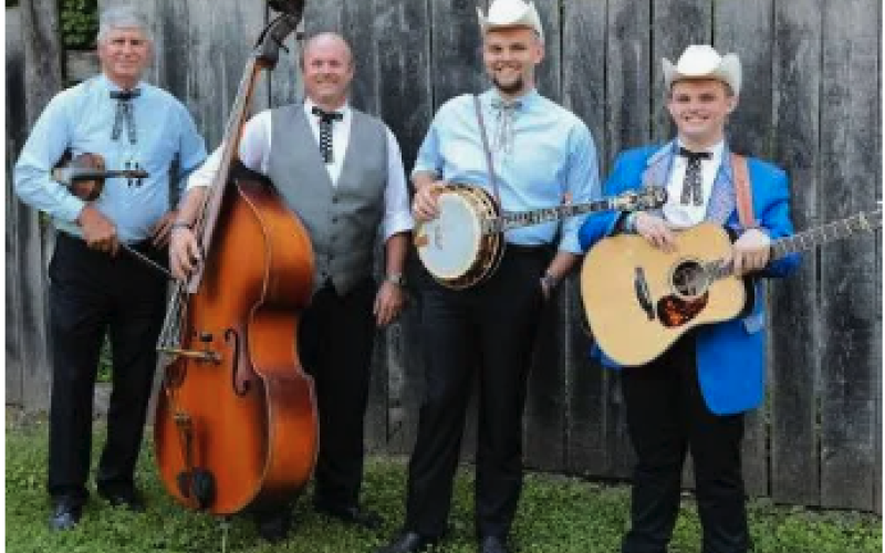 Jonah Riddle and Carolina Express members are, from left, George Giddons, Benjie, Jonah and Grayson Riddle.