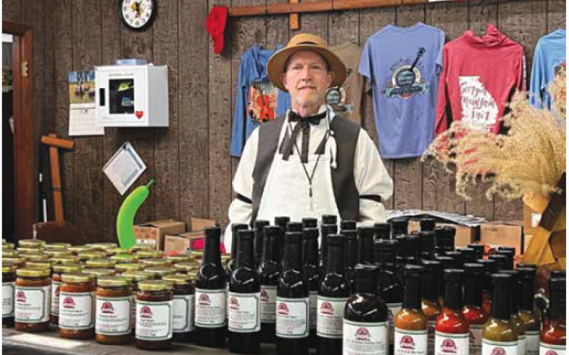 Deby Jo Ferguson • Clay County Progress Visitors can find just about anything they may be seeking including homemade jams, jellies, apple butter and specialty sauces in Pioneer Village at the fair.