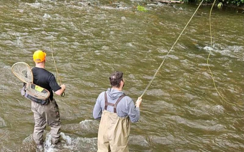 The Still Place • Photo Dads enjoy time to talk, learn new skills and make new friends at Still Your Dad, a dads' bereavement retreat held two times a year at The Still Place, a non-profit located on Compass Creek in Clay County.