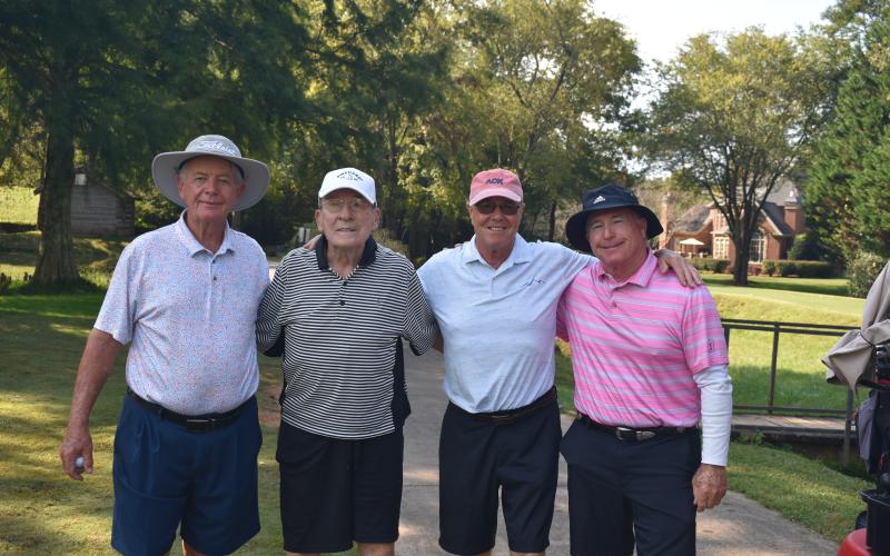 First place winers of the Bethel-Guidry Golf Tournament are, from left, Jerry Stark, Dick Welton, Jim Ackerly and Jack Binswanger.
