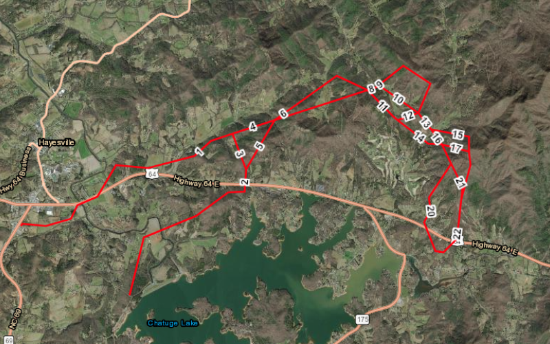 The map shows the area of the proposed transmission improvements.