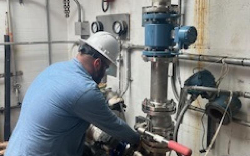 Tennessee Valley Authority crews installed raw water piping at the Chatuge Dam hydro unit earlier this year during a maintenance outage to insure continued high performance in producing reliable and dispatchable power for the region.
