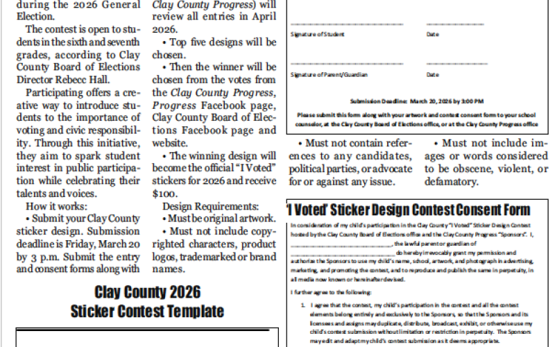 'I Voted' sticker contest