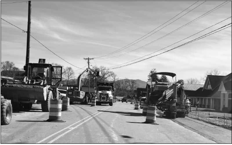 Deby Jo Ferguson • Clay County Progress US 64 Business is undergoing contruction including sidewalks and a roundabout at the intersection near Truett Baptist Church. Travelers can expect some delays over course of the project.