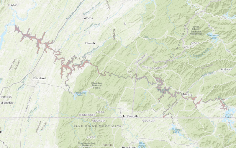 TVA has created an interactive inundation map that shows approximately where flooding would occur in the very unlikely event of a failure at the Chatuge Dam spillway. Residents may access the map and video of Chris Saucier, TVA Dam Safety senior project manager explaining the map in more detail at: tva.com/Chatuge .