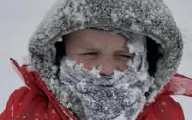 Sawyer Cook isn't letting anything stop him from getting as much time in the snow as he can.
