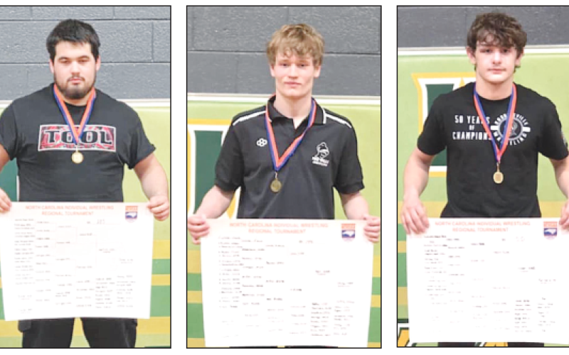 Rayland Martinez, Evan Burke and Hayden Hunt