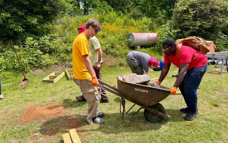 Hinton Rural Life Center volunteers at work in its “Safe &amp; Healthy Housing” ministry.