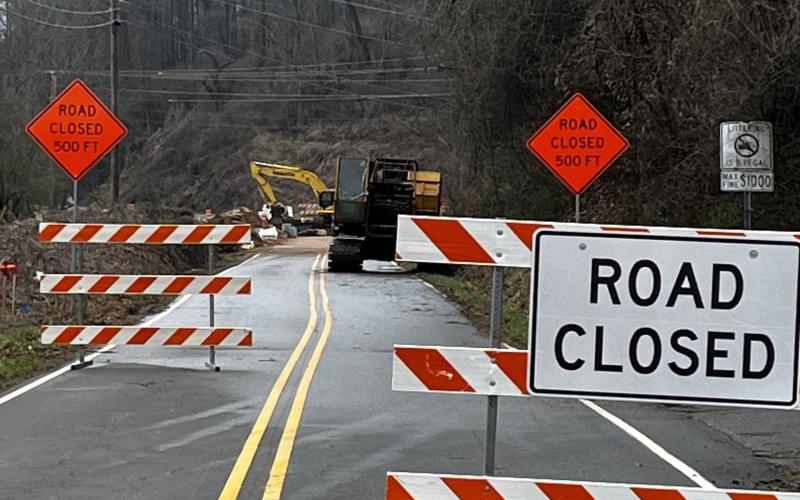 Deby Jo Ferguson • Clay County Progress Construction on Myers Chapel Road has been ongoing for about a year. Detours will continue at least until fall of the year.