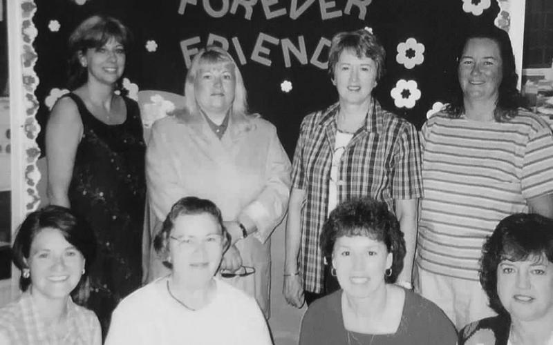 Angel Owens says leaving is bittersweet. She has spent a lot of her life at Clay Schools and has made many friends, as seen in this group photo of kindergarten teachers.
