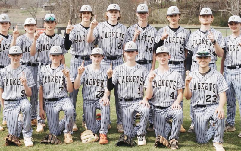 Hayesville High School Baseball team consists of Caleb Allen, Jackson Caruso, Rhett Sellers, Brady Reynolds, Micah Moss and Adrian Fuentes; back, Landon Cheeks, Robbie Barter, Jacob Cody, Brady Reynolds, Jackson Sellers, Carter Whitfield, Ben Bethel, Peyton McGaha and Blane Stillwell.