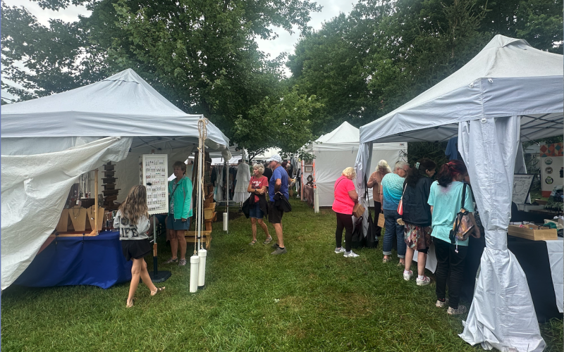 Visitors came from all areas to shop vendor booths at the Festival on the Square hosted by Clay County Historical &amp; Arts Council.