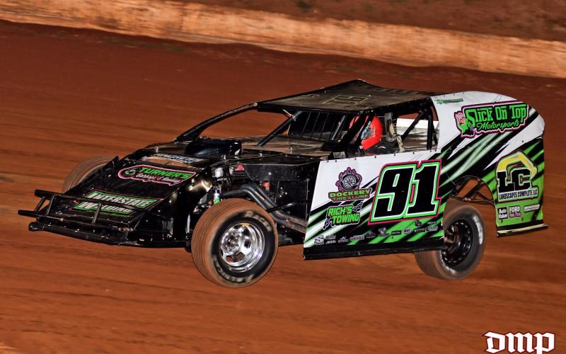 Andrews native Brawley Stillwell stinks up the show with a dominant performance in the Open Wheel Modified feature.