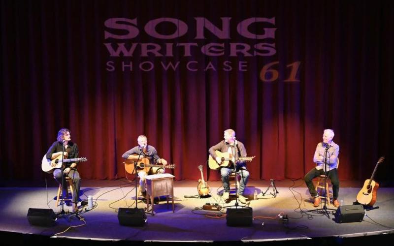 From left, Moose Miller, Buddy Melton, Milan Miller and Rob Tiger amazed audiences during last month’s Songwriters Showcase 61.