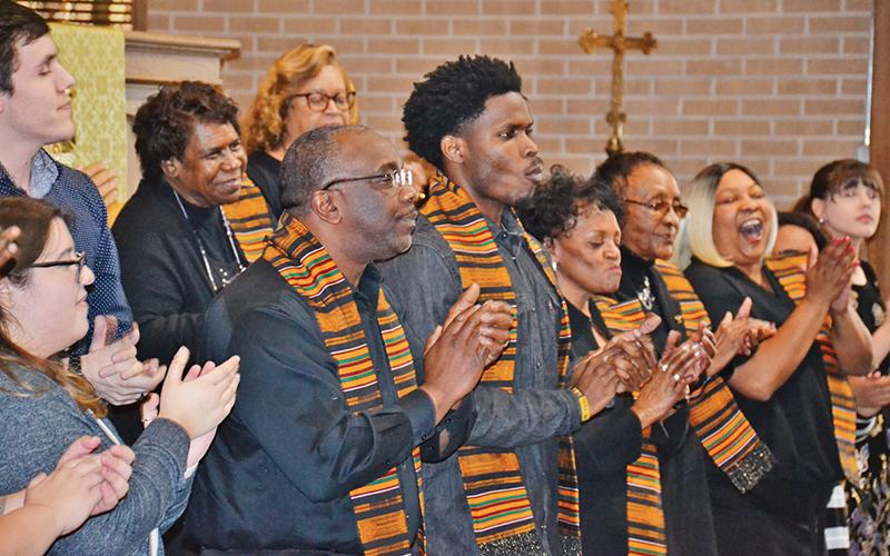 The Alliance Community Gospel Choir rocks the house at the beginning of the Alliance for African American Music benefit concert Sunday in Cornelia.