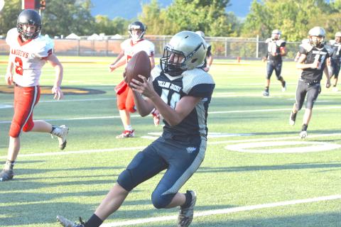 The JV Yellow Jacket football team returned to action Thursday, Sept. 19 as they hosted Andrews.