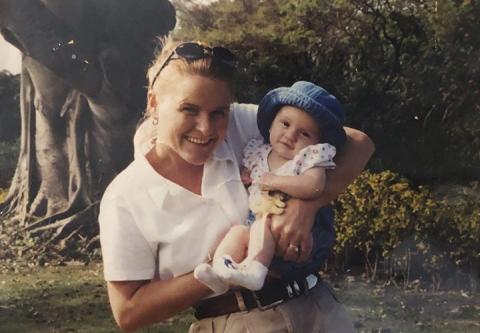 Mary Kerrie Davis hows off daughter Mary Margaret Davis. Mary Margaret lost her mother to vaping.