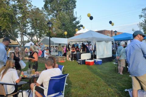 Lorrie Ross • Clay County Progress //  Steins and Wine spokesperson Sandy Zimmerman said more than  500 tickets were sold for the 2018 event.