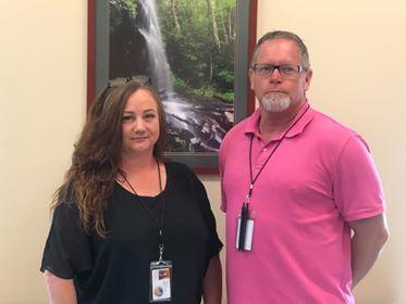 Lisa Johnson and Jim Branscum work to protect county’s elders.