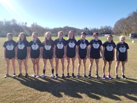 (Amy Shelton • Submitted) The HMS Lady Yellow Jacket team is made up of, from left, Leah Thomas, Lauren Gottlieb, Macy Dupriest, Breanna Abrams, Ava Shook, Raelynn Wood, Savannah Burch, Jasmine Brooks, Emma Ashe and MadaLynn Murray.