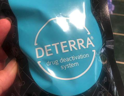 Lorrie Ross • Clay County Progress Deterra medication disposal pouches allow anyone to dispose of unused prescription and over the counter medications safely. Local prevention coalition People of Clay C.A.R.E. will be distributing free pouches in front of Hayesville Town Hall from 11 a.m. to 1 p.m. Saturday, April 24. They will also have substance abuse prevention literature available for anyone who wants it.