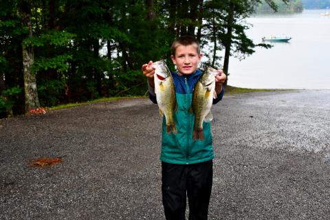 Robbie Barter came in first place with 5.96 pounds of fish.