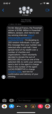 This hoax text message is making its rounds in our area.