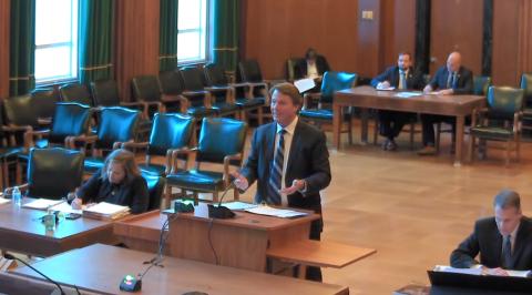 John Edwards delivering arguments before the N.C. Supreme Court on November 8, 2021. (Image via webstream)