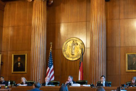  N.C. Supreme Court in session. (File photo by Maya Reagan, Carolina Journal)