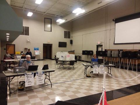 Polling place in Johnston County. Carolina Journal)