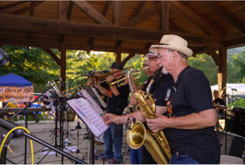 1st Train will be performing at 7 p.m. Friday Aug. 19 on the square. Town Councilman Harry Baughn performs with the band.