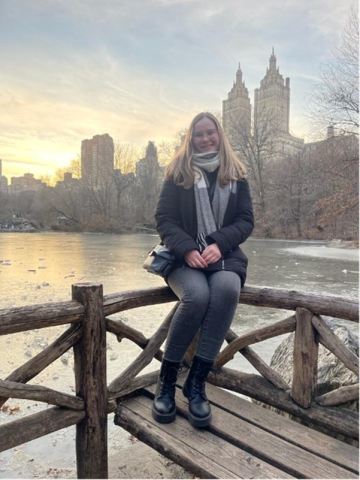 German exchange student Felicia Falk got to visit New York City with her Clay County host family, Dr. Jackie Gottlieb and Lauren Gottlieb.